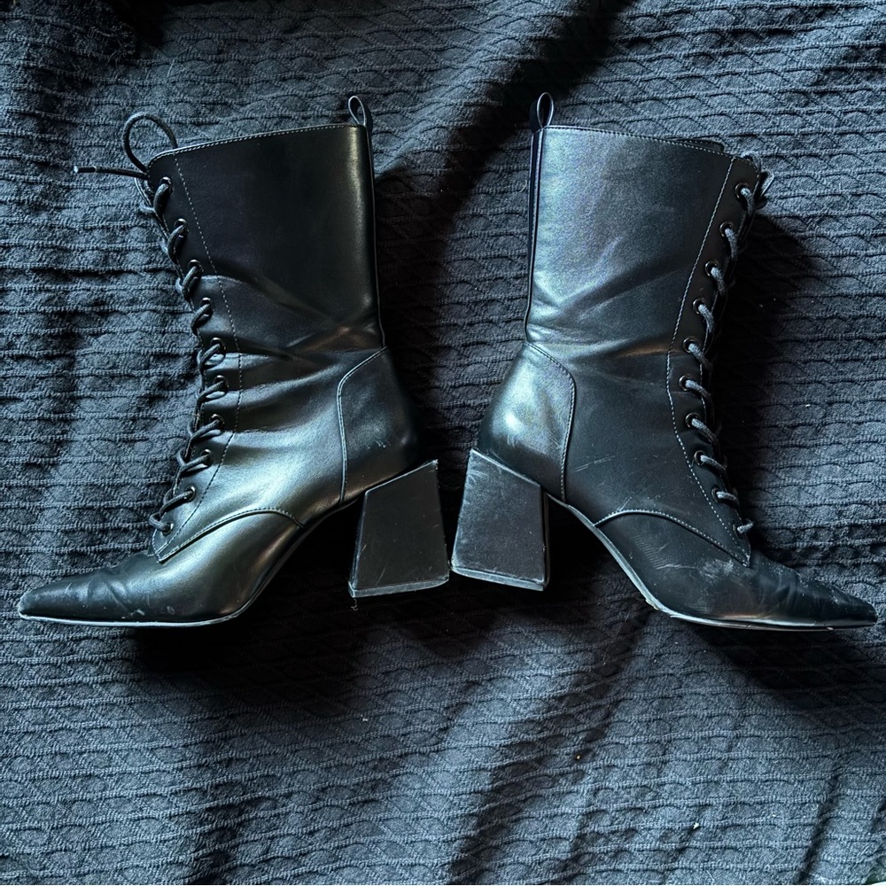 Foxblood Witch Boots